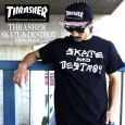 THRASHER スラッシャー 半袖Tシャツ　SKATE&DESTROY S/S Tシャツ ブラック