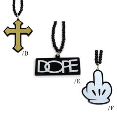 OL-2192 PLATE NECKLACE HOP ICON