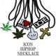 OL-2192 PLATE NECKLACE HOP ICON