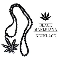 OL-2193 WOOD NECKLACE BLACKHEMP
