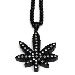 OL-2193 WOOD NECKLACE BLACKHEMP