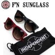 INDEPENDENT F'N SUNGLASSES BLACK / RED