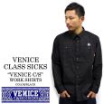 VENICE CLASS SICKS ヴェニス クラシックス VENICE C/S ワークシャツ ブラック