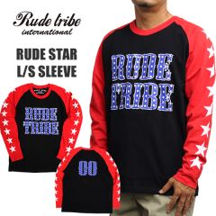OL-2961�@RUDETRIBE RAGLAN TEE