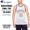 Champion チャンピオン アクションスタイル バスケットボールタンクトップ ゲームシャツ ホワイト C3-K347