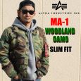 ALPHA INDUSTRIES US At@ MA-1 tCgWPbg WOODLAND CAMO MJM44530C1