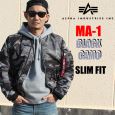 ALPHA INDUSTRIES US At@ MA-1 tCgWPbg BLACK CAMO MJM44530C1