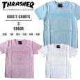THRASHER KIDS スラッシャー キッズ 半袖Tシャツ スラッシャーロゴ メンズTシャツ TH8102FF