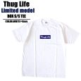 THUGLIFE サグライフ 半袖Tシャツ リミテッドモデル THUG PRODUCT TEE 白×紺